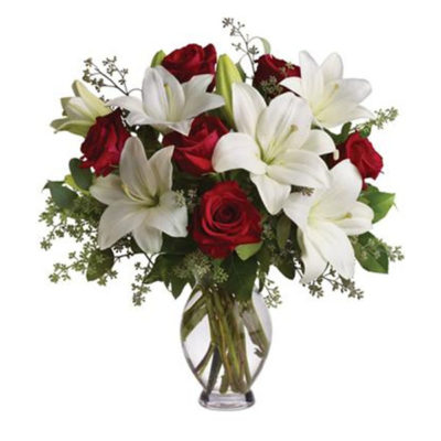 Red-roses-White-Lilies
